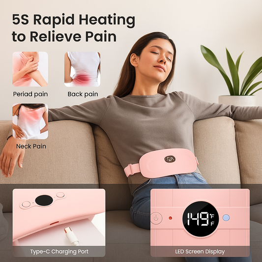 VeerTech Portable Cordless Heating Pad - Menstrual Heating Pad